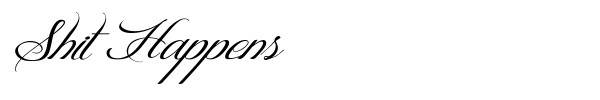 Shit Happens font preview